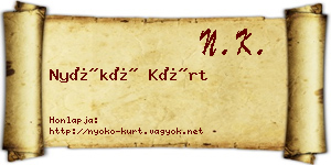 Nyókó Kürt névjegykártya